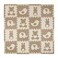 Tadpoles 16 Tile Teddy  Friends Foam Playmat for Kids  16 Interlocking Tiles with 16 Border Pieces  Soft EVA Foam  Safe  Durable  Total Floor Coverage 50 x 50  Ages 3  Up  Brown