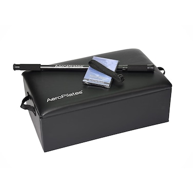 Stamina Products 050025 AeroPilates Reformer Accessory Elevation Box And Pole for Exercise Strength Balance Range Of Motion Black