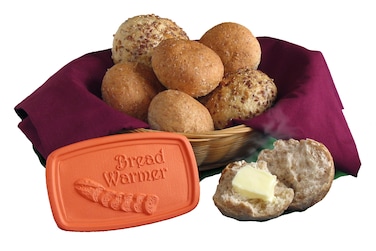 JBK Pottery Terra Cotta 5 x 3 Inch Bread Warmer Tile