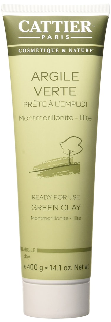 Cattier Green Clay Mask Ready for Use with All Natural Ingredients 400 Gr
