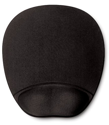 Memory Foam Mouse Mat with Wrist Rest Black