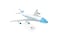 SkyMarks Plastic SKR041 Air Force One Boeing 747200 VC25 1250 Scale Desktop Model with Stand