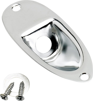 Fender Electric Guitar Part Stratocaster Jack Ferrule  Chrome
