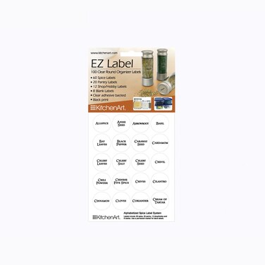 KitchenArt EZ Spice Label Set 100Piece