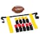 Franklin Sports Flag and Ball Set  Flag Football Belts and Football for Kids  Full Youth Flag Football Set  Includes 2 Flag Sets of 5
