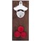 Dropcatch Magnetic Bottle Opener  Beer Cap Catcher  Wall Mount Beer Opener with Auto Catch Function  Install magnetically or Wall Mounted  Walnut Finish  Porter  Holds Up to 70 Caps