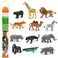 Safari Ltd Wild TOOB  12 Mini Figurines Giraffe Bear Tiger Camel Lion Crocodile Gorilla Hippo Rhino Zebra Panther Elephant  Educational Toy Figures For Boys Girls  Kids Ages 3