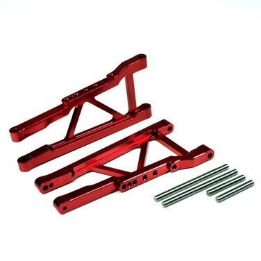 Atomik RC Alloy Rear Lower Arm Red fits the Traxxas 110 Slash 4X4 and Other Traxxas Models  Replaces Traxxas Part 3655X