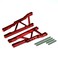 Atomik RC Alloy Rear Lower Arm Red fits the Traxxas 110 Slash 4X4 and Other Traxxas Models  Replaces Traxxas Part 3655X