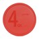 Pyrex  Red 4 Quart plastic Mixing Bowl Lid