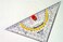 Kum 2091301 22cm Crystal Clear Acrylic Technical Compass Triangle
