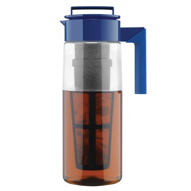 Takeya Premium Quality Iced Tea Maker with Patented Flash Chill Technology Made in the USA BPA Free 2 Quart Blueberry
