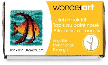 Wonderart Angel Fish Latch Hook Kit 12 X 12