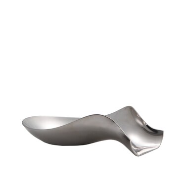 nambe Curvo Spoon Rest  Stainless Steel Cooking Utensil Rest  Spatula Ladle Holder for Kitchen Countertop  Dishwasher Safe  Designed by Steve Cozzolino