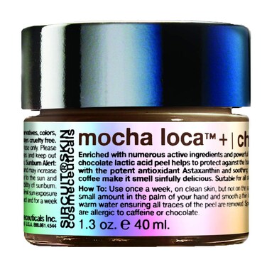 Sircuit Skin MOCHA LOCA Chocolate Lactic Acid Peel  Gentle Facial PeelOff Mask with Soothing Coffee  AntiAging  Helps Protect Skin Against Free Radical Damage 13 oz