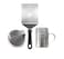 Blackstone 5024 Professional Hamburger Tool Kit with Stainless Steel Metal Burger Patty Press Spice Dredge Shaker  Burger Spatula BBQ Grilling Accessories Black
