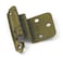 Laurey 28605 38 Inch Inset Antique Brass Semi Concealed Cabinet Hinges 2 Count 1 Pack