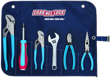 CHANNELLOCK GP7 6pc Professional Tool Set with Tool Roll  Includes 4 Pliers Wrench Driver Roll