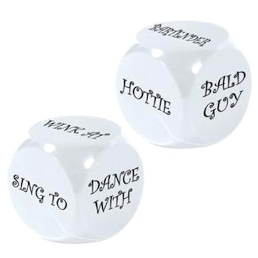 Beistle Decision Dice Game for Bachelorette Party Fun Game 125 WhiteBlack