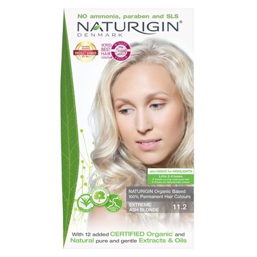 Naturigin Permanent Hair Dye 112 Extreme Ash Blonde Ammonia and Paraben Free up to 100 Gray Hair Coverage Long Lasting Vegan Cruelty Free