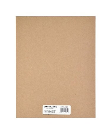 Grafix Medium Weight Chipboard  4x6 Natural AcidFree 0057 Sheets Create ThreeDimensional Embellishments for Cards Papercrafts Mixed Media Home Dcor and More Pack of 25