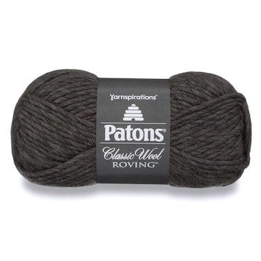 Patons Classic Wool Roving Yarn 35 oz Dark Gray 1 Ball