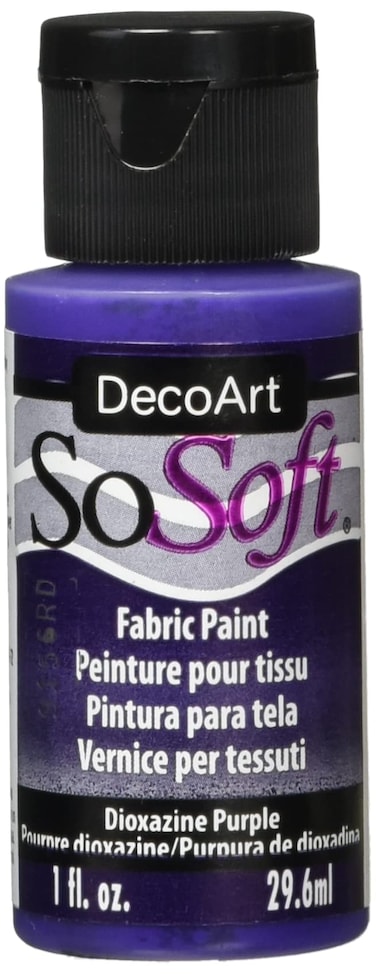 DecoArt DSS3226 SoSoft Fabric Acrylics Paint 1Ounce Dioxazine Purple