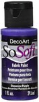 DecoArt DSS3226 SoSoft Fabric Acrylics Paint 1Ounce Dioxazine Purple