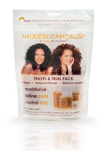 Mixed Chicks Travel  Trial Pack  Shampoo Deep Conditioner Leavein Conditioner 2 fl oz each