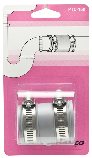 Fernco PTC150 114 or 112 Tubular Drain Pipe Connector