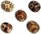 Housweety 100 Mixed Painted Drum Wood Spacer Beads 17x16mm Round Loose Wood Beads Bulk for Braids African Beads for Hair Jewelry Making Craft DIY Macrame Rosary Bracelet Necklace Making
