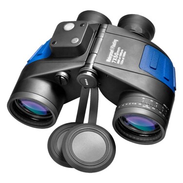 BARSKA Deep Sea Waterproof Floating Binocular w Internal Rangefinder  Compass Blue 7x50mm AB10798