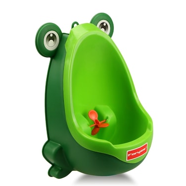 Foryee Cute Frog Potty Training Urinal for Boys with Funny Aiming Target  Blackish Green