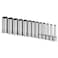 SK Tools USA 14 Drive 13 Piece 6 Point Deep Metric Chrome Socket Set 4MM  15MM  1312
