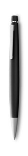 Lamy 2000 black  elegant mechanical pencil in a satinfinish fibreglass casing  perfectly balanced  pencil M 40 fineline refill in line width 07 mm  eraser tip