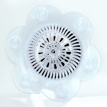 SlipX Solutions StopAClog Drain Protectors Trap Hair 2 Hair Catchers Per Package Plastic 5 inch Diameter Clear