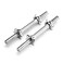 Marcy 14 Adjustable Chrome Threaded Dumbbell Handles for Standard Weight Plates with 1 Diameter Center TDH141