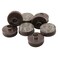 SoftTouch 1 Round NailOn Furniture Glides  Surface Protection for Wooden Furniture Brown 8 Pack