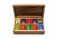 Ironwood Gourmet Rectangular Vauxhall Double Tea Box Acacia WoodBrown 10 Compartment