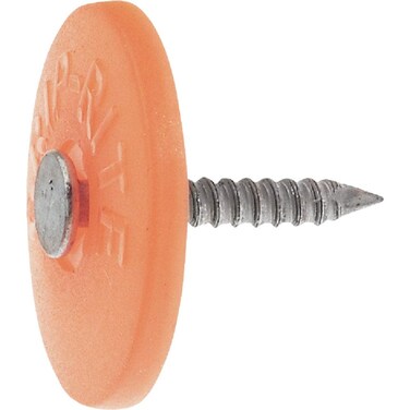 Grip Rite GC1 1Inch Round Plastic Cap 2000 Count No Size