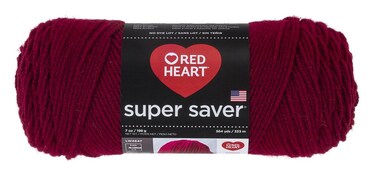 RED HEART Burgundy Super Saver Yarn Single