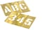CH Hanson 10073 3 Brass Letters  Numbers Set 45 pc