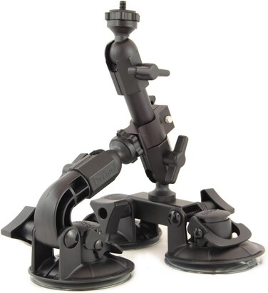 Delkin Devices Fat Gecko Triple Suction Camera Mount DDMNT Black