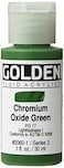 Fluid Acrylics by GOLDEN Chromium Oxide Green 1 fl oz Bottle Professional Acrylic Paint Opaque