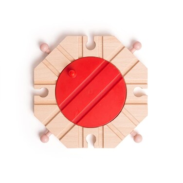 Bigjigs Rail 8 Way Turntable  Other Major Wooden Rail Brands are Compatible