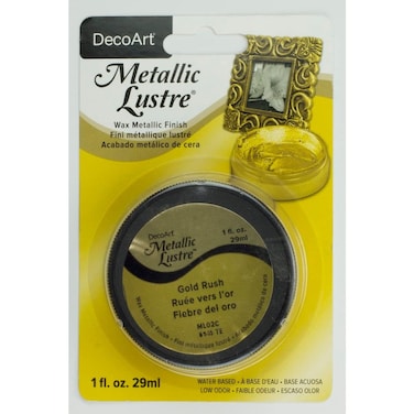 DecoArt ML02C28 Metallic Lustre Wax 1Ounce Gold Rush