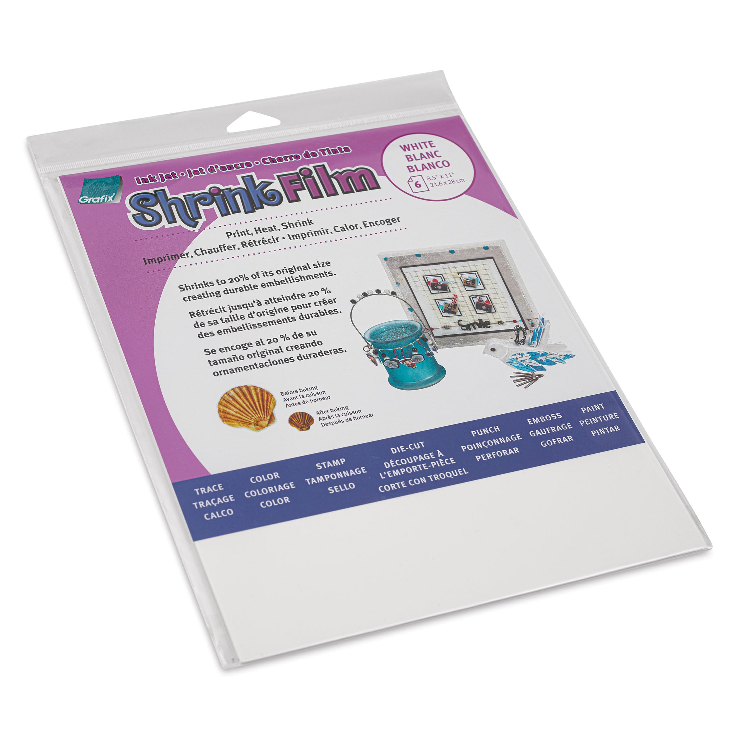 غرافيكس Grafix KSF6wij Printable Shrink Film