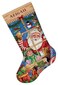 Dimensions Counted Cross Stitch Santas Toys Personalized Christmas Stocking Kit 18 Count Beige Aida 16 Sweet Dreams