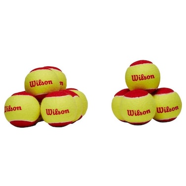 Wilson Tennis Balls Starter Red Pack of 12 YellowRed for Children WRT137100