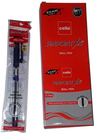 Cello Pin Point  Ball Point Pen 10pcs Blue